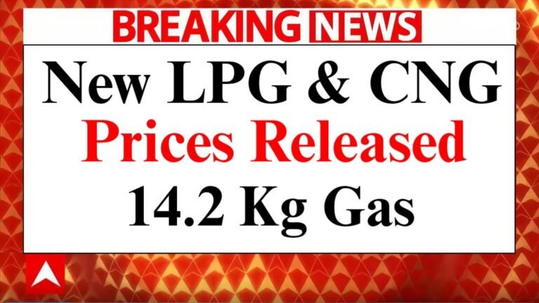 New LPG & CNG Prices Released – Check Today’s 14.2 kg Gas Cylinder Rates in Your City